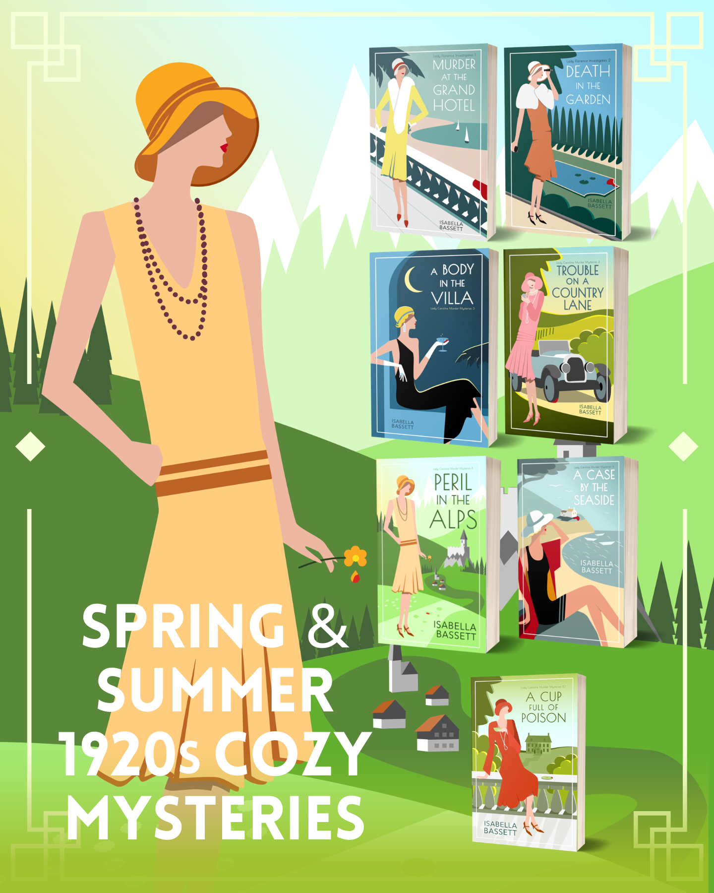 Isabella Bassett Author Facebook ad: Lady Caroline Murder Mysteries