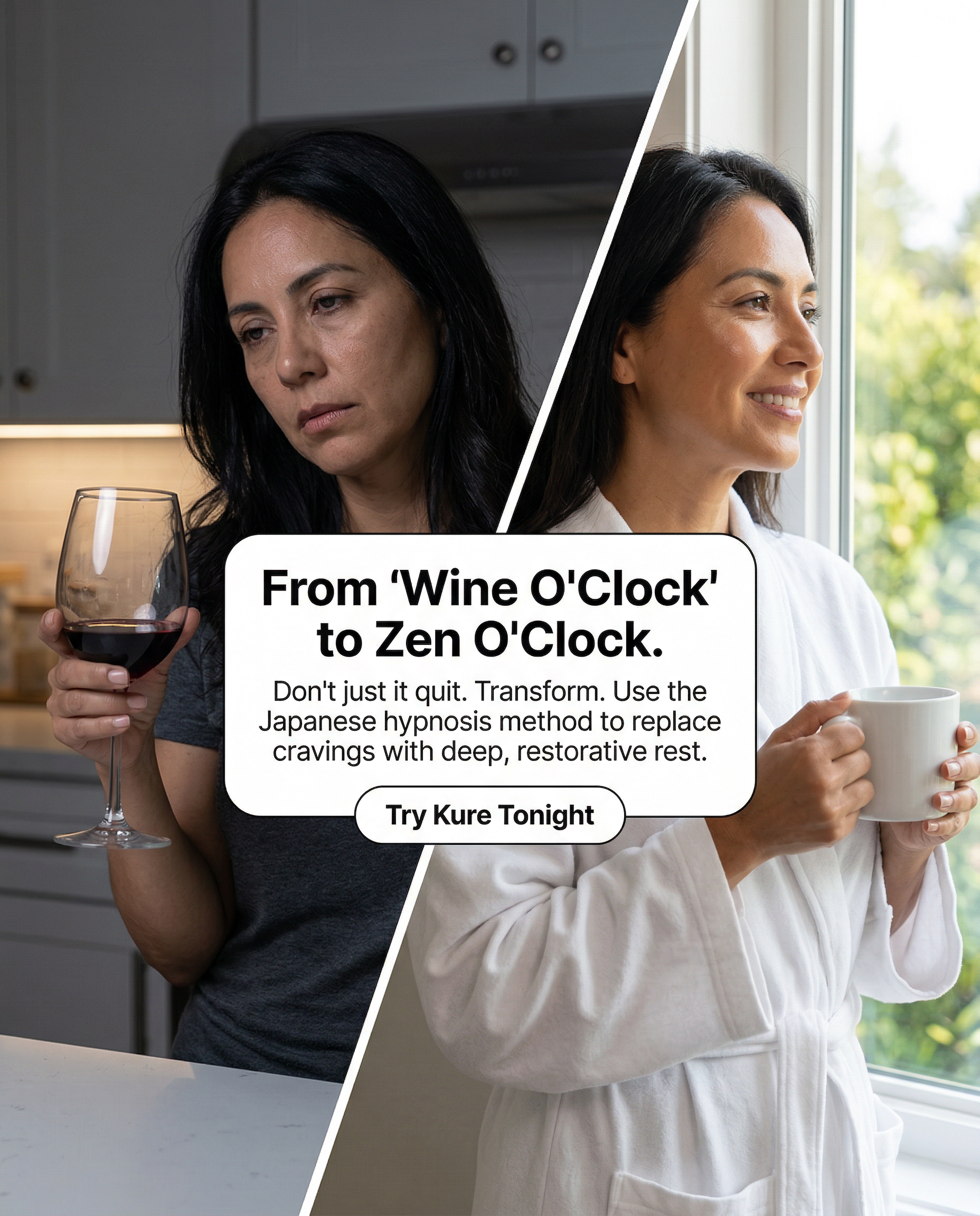 Hypnosis to Stop Drinking Facebook ad
