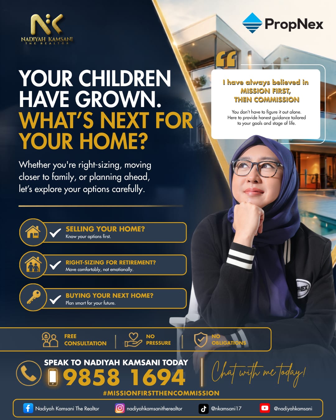 Nadiyah Kamsani The Realtor Facebook ad: Review Your HDB Loan Before CPF Rules Change