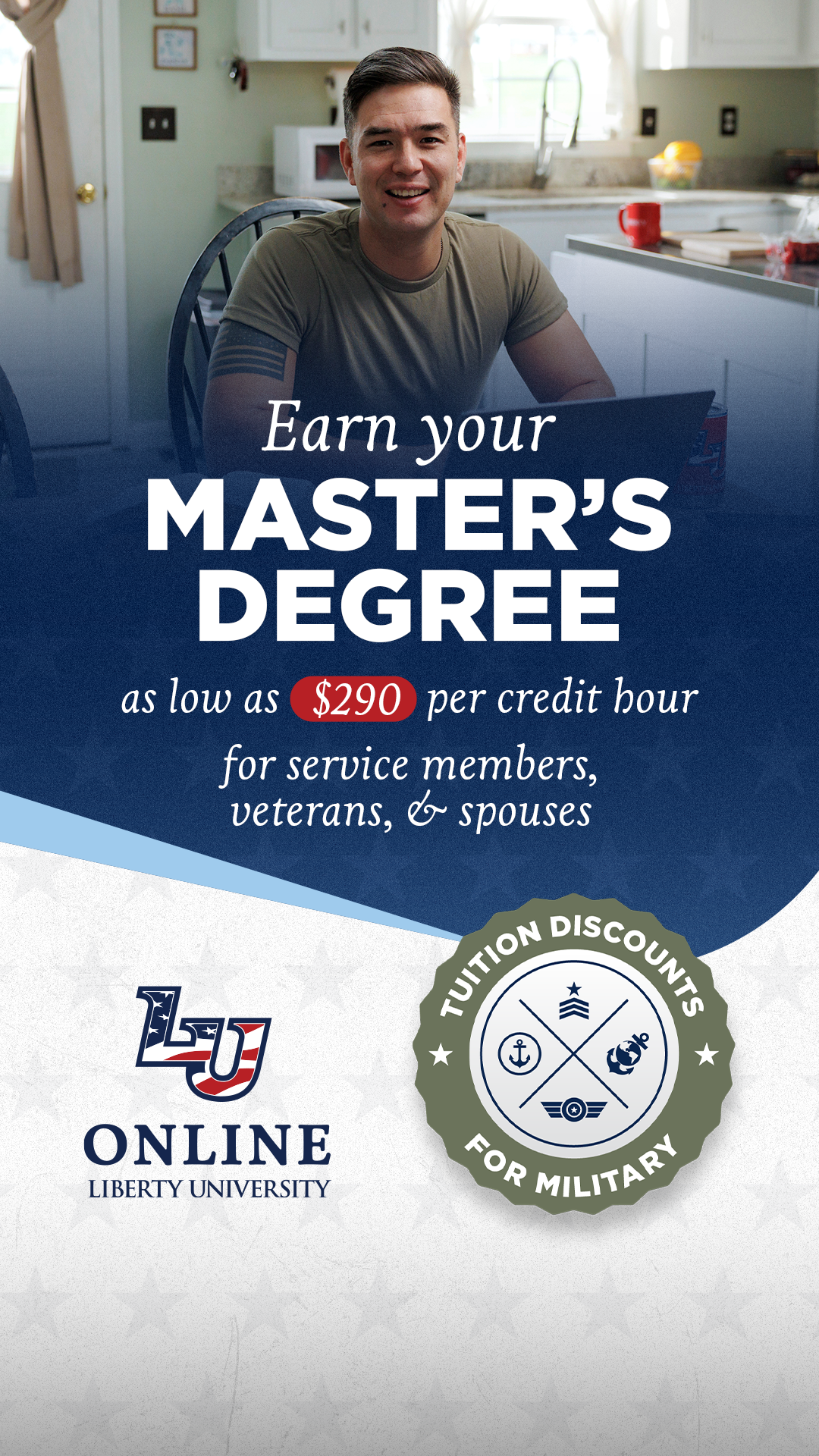 Liberty University Online Programs Facebook ad