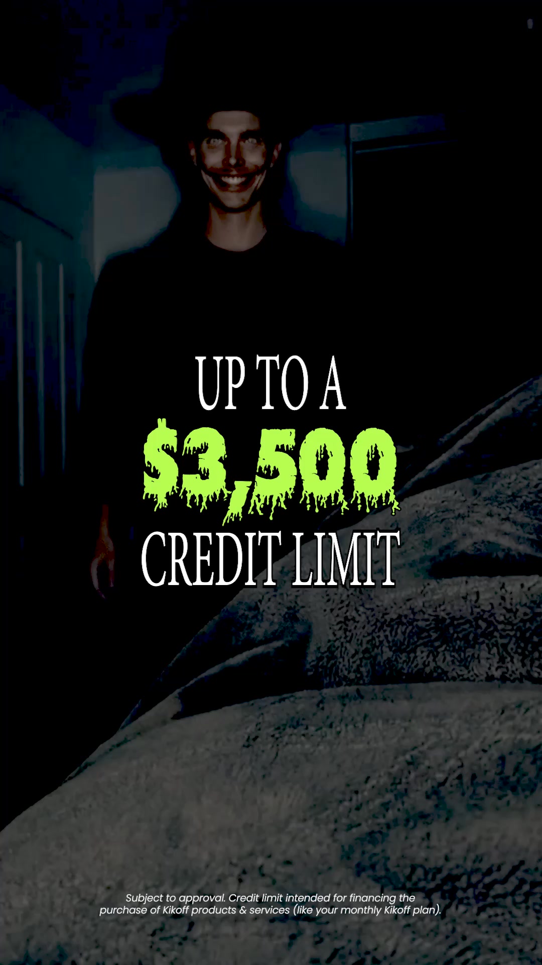 Kikoff Facebook ad: Zero interest. No credit check.