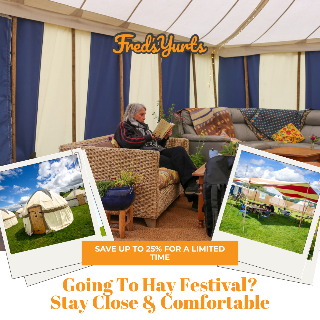 Fred's Yurts Facebook ad: Only a handful of tents are left - 25% OFF!