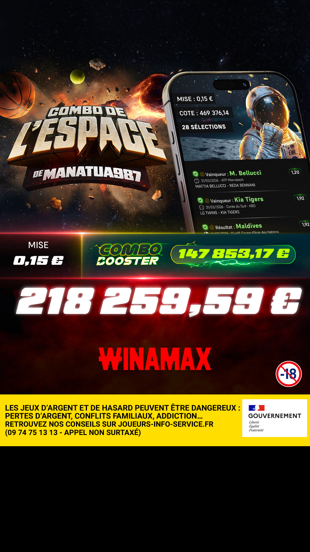 Winamax Sport Facebook ad from Apr 14, 2026