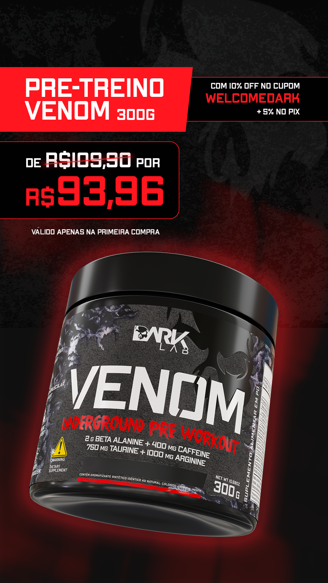Dark Lab Suplementos Facebook ad
