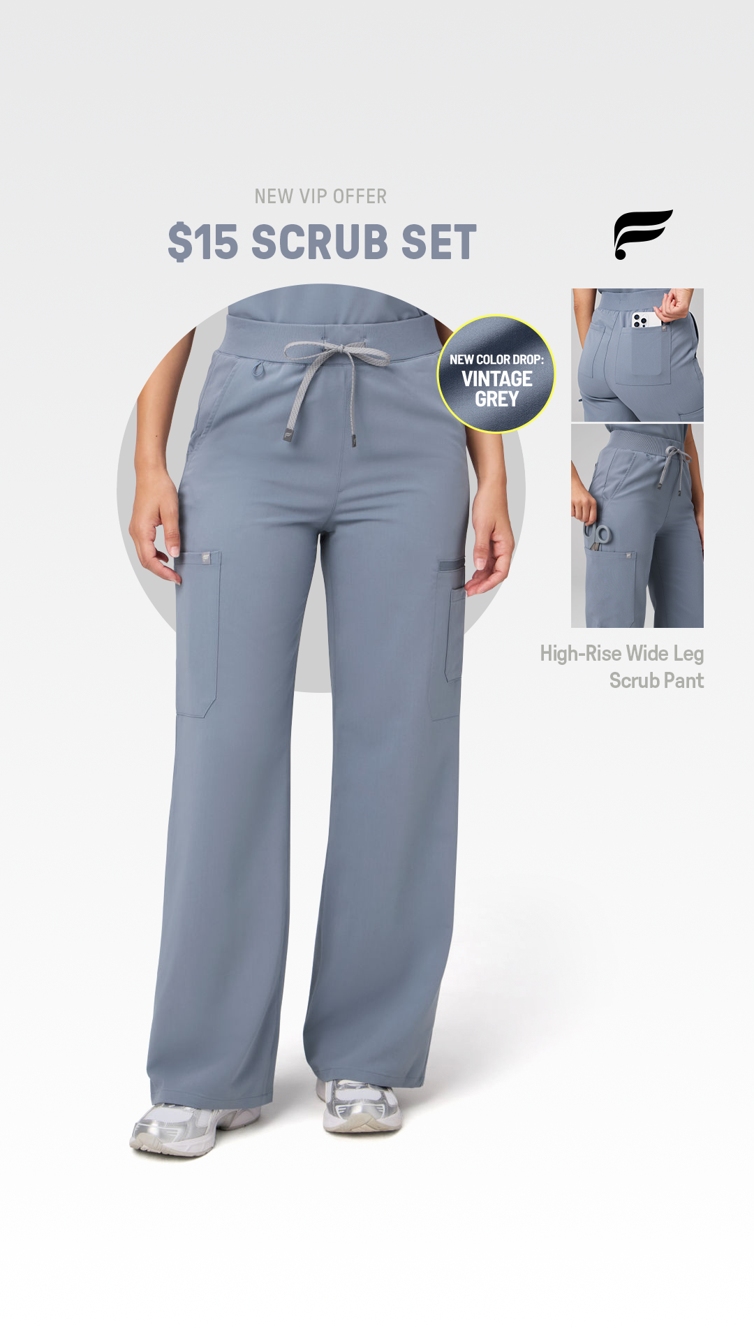 Fabletics Scrubs Facebook ad