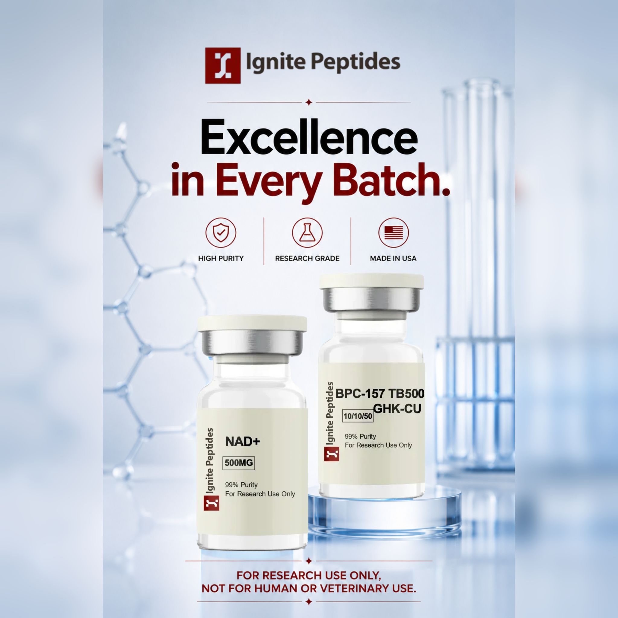 Ignite Peptides Facebook ad