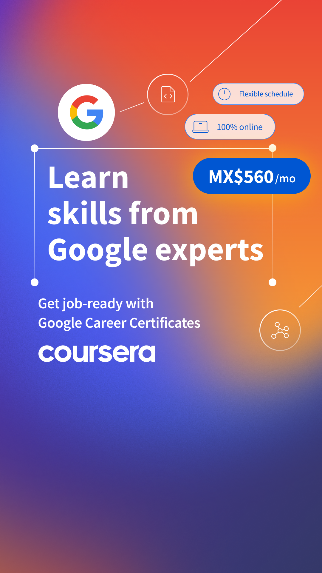 Coursera Facebook ad