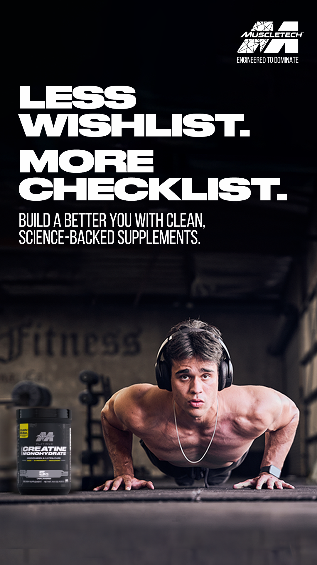 MuscleTech Facebook ad