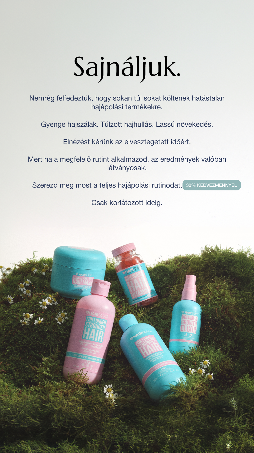 Hairburst Hungary Facebook ad