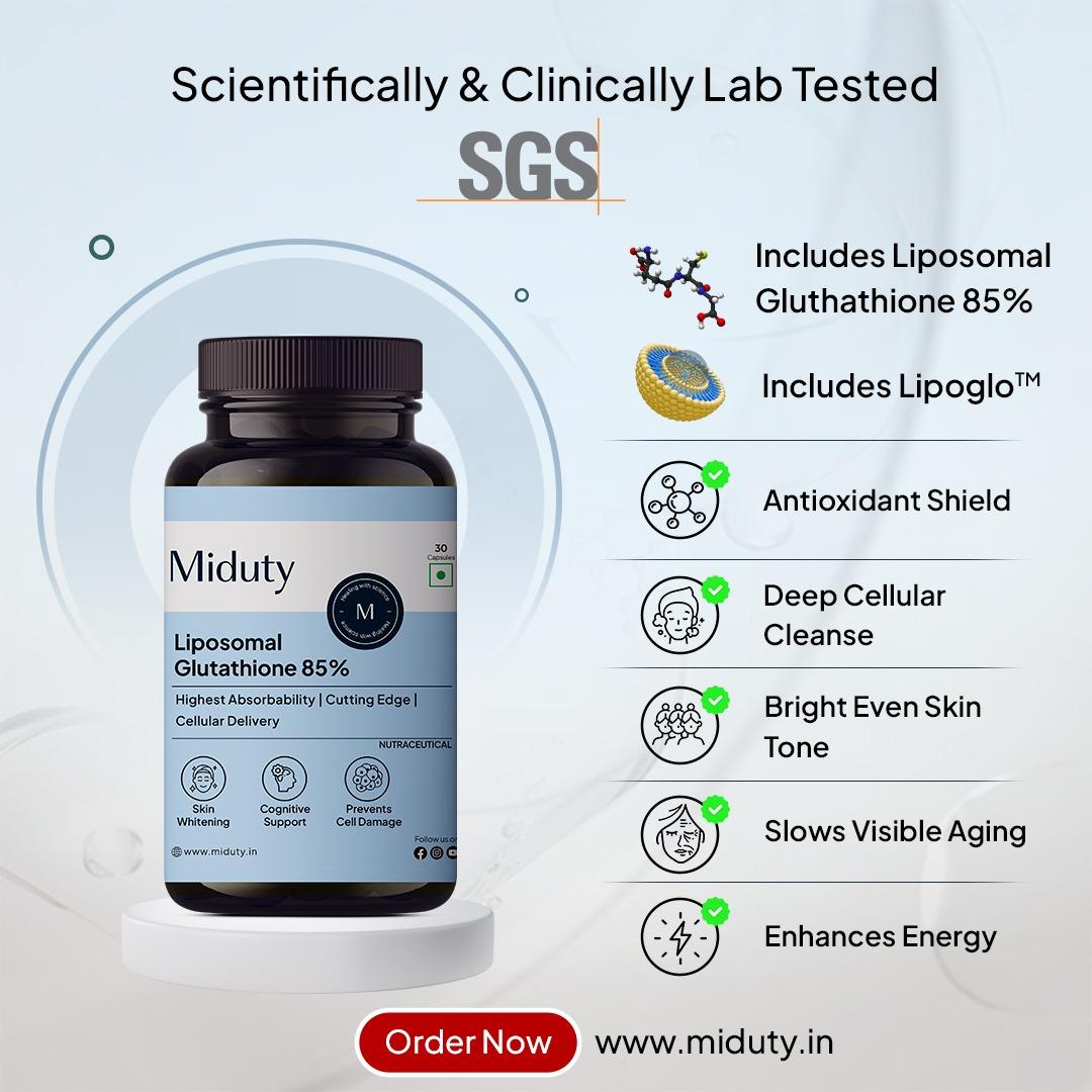 Miduty Facebook ad: Bright Skin Starts at the Cellular Level