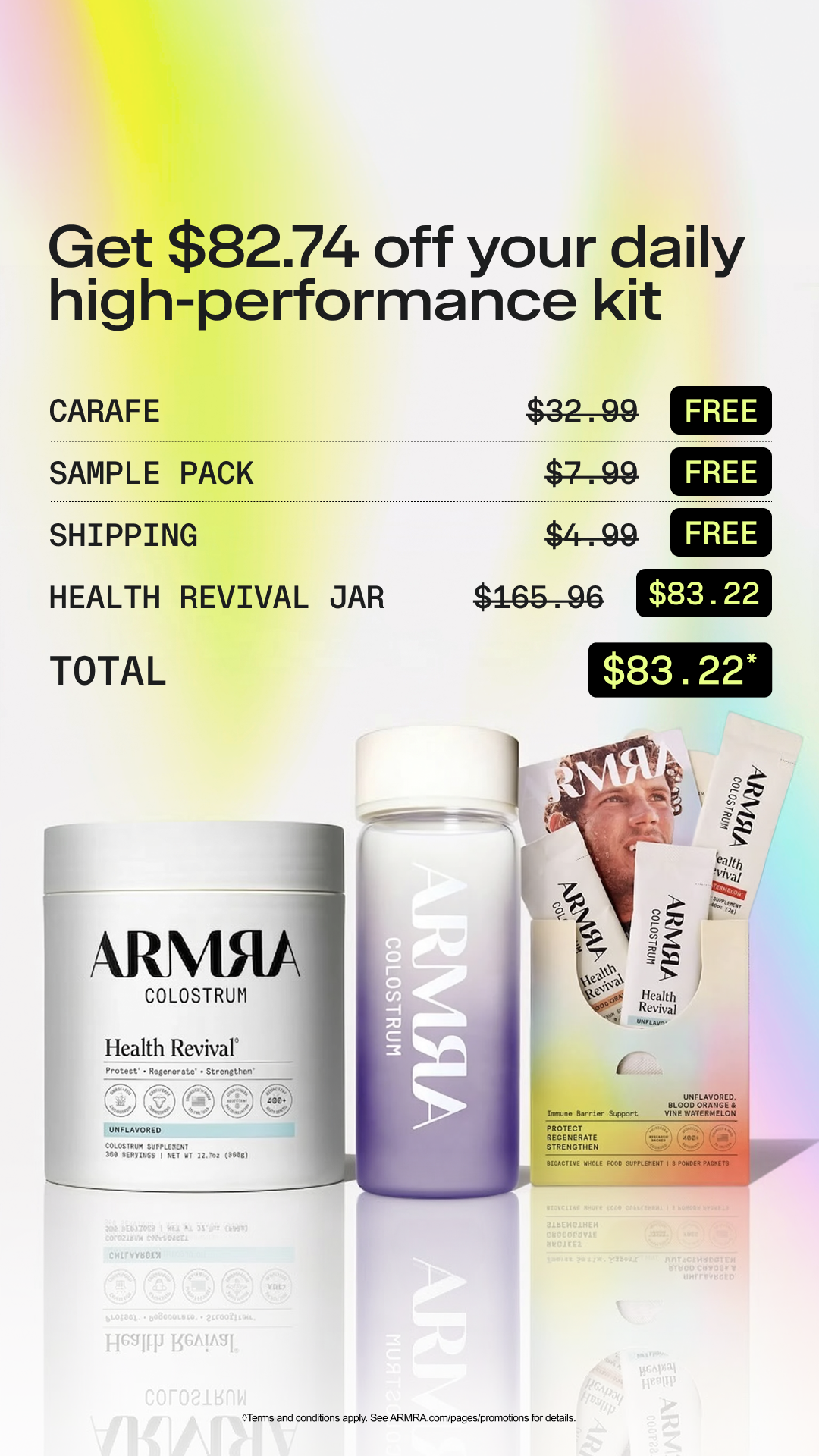 ARMRA Facebook ad