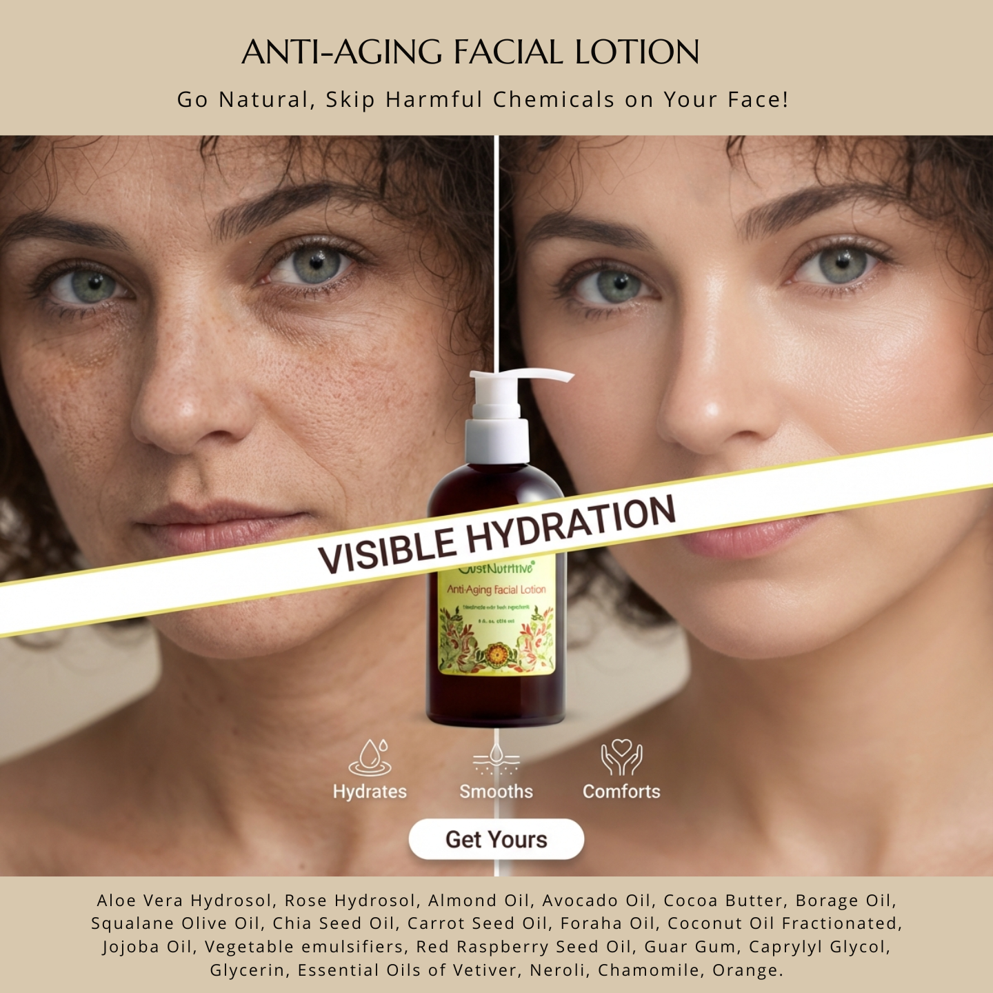 Just Nutritive Hair and Skin Care Facebook ad