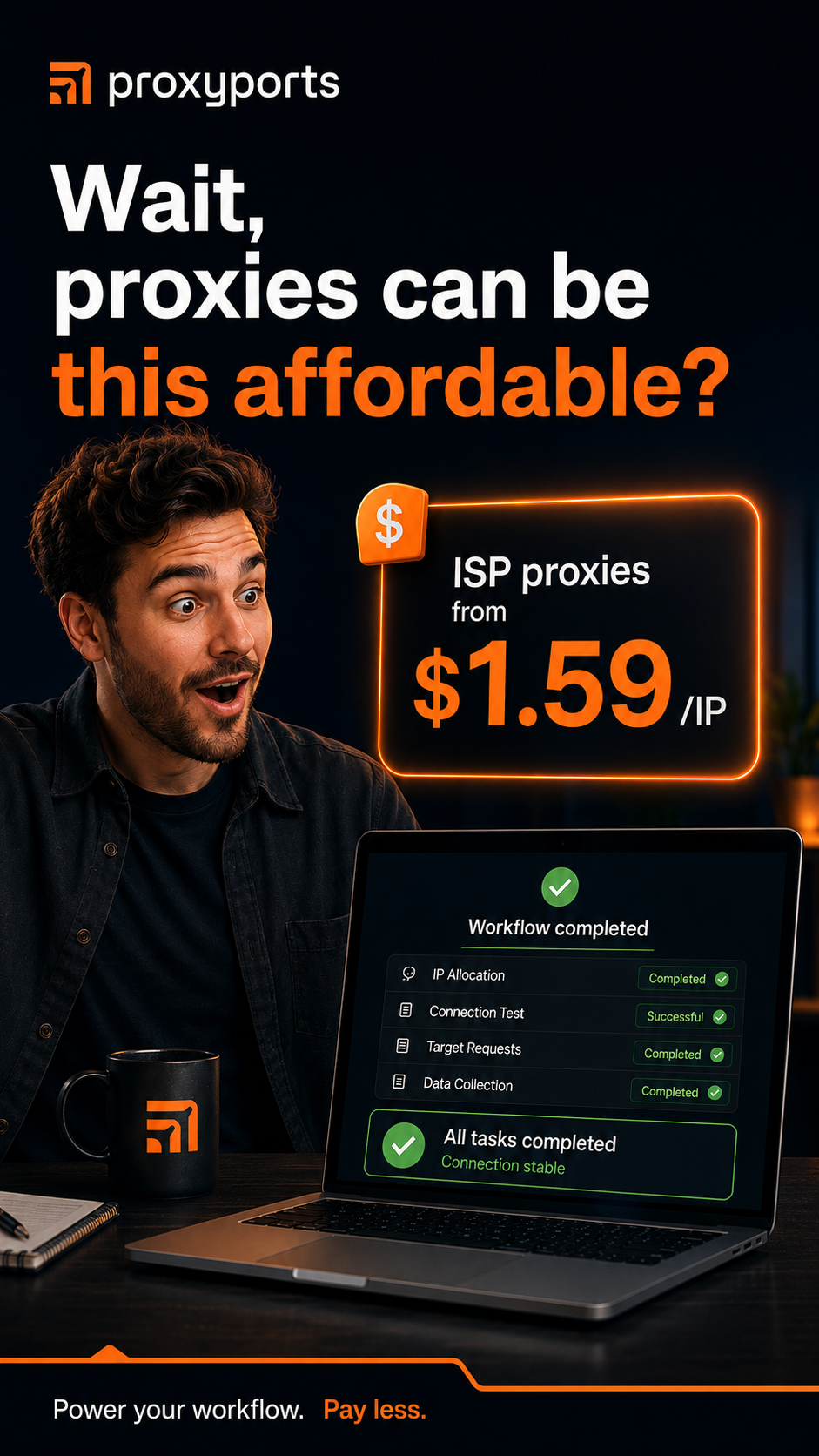 Proxyports Facebook ad from Jun 16, 2026