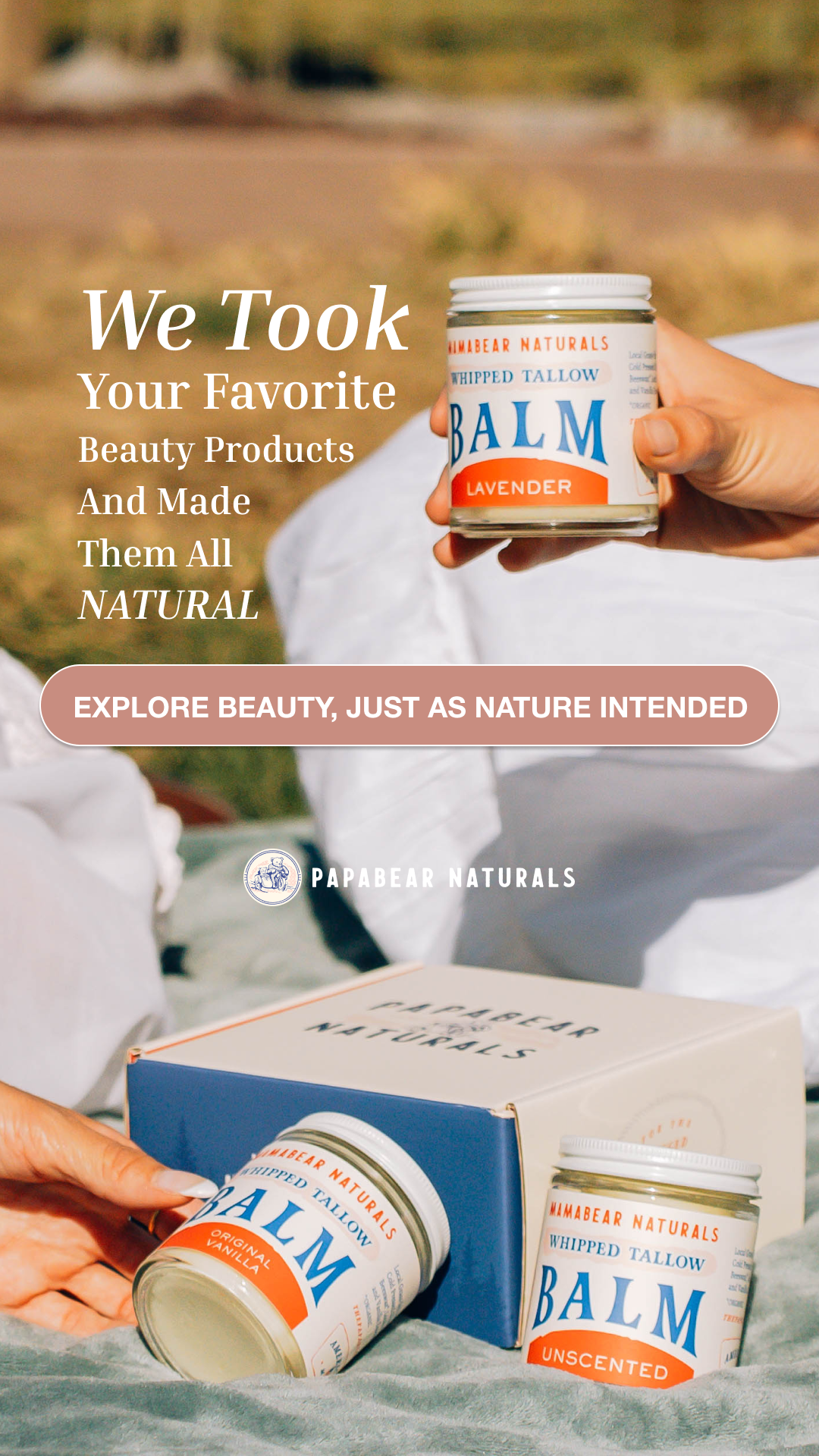 Papabear Naturals Facebook ad