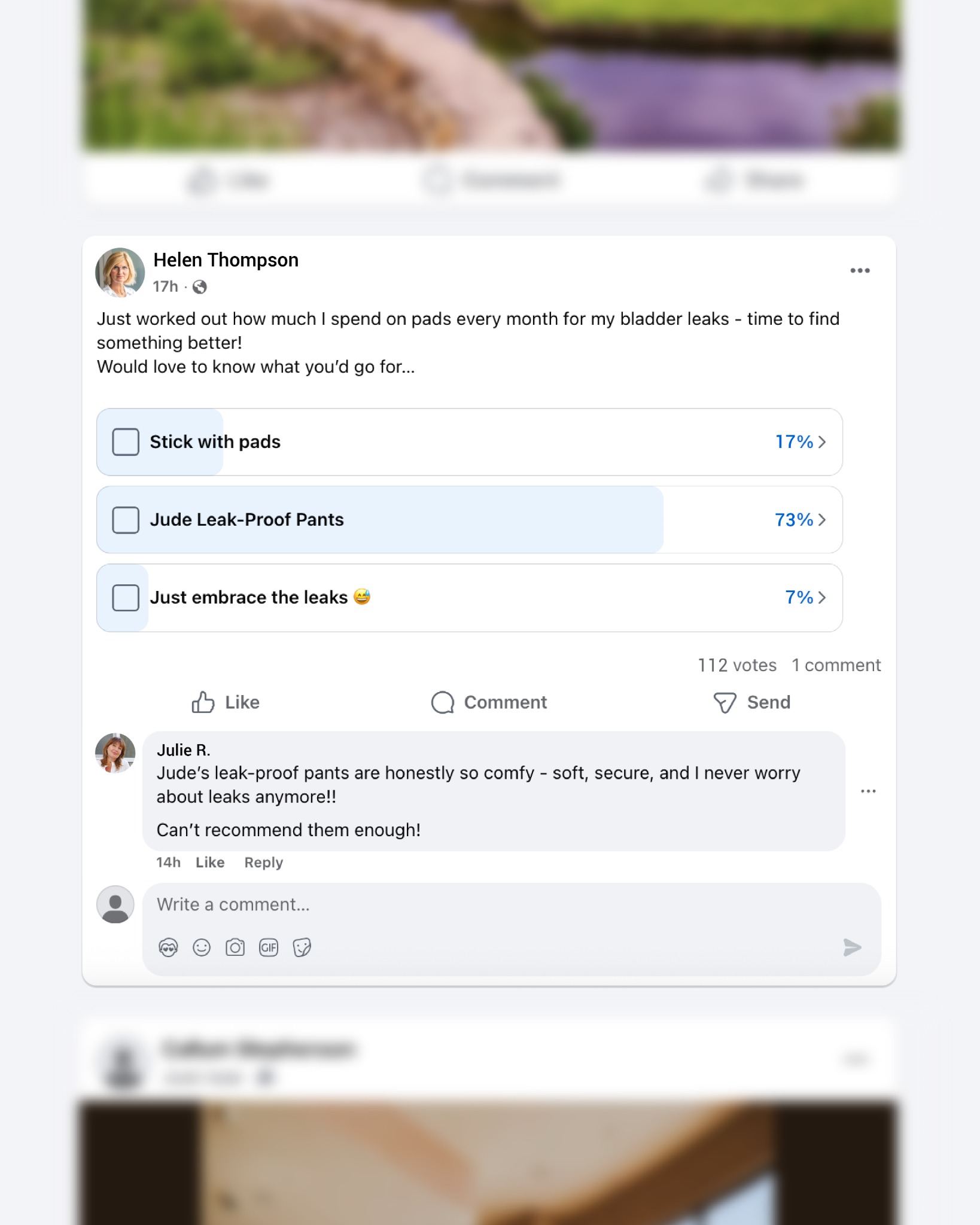 Jude Facebook ad