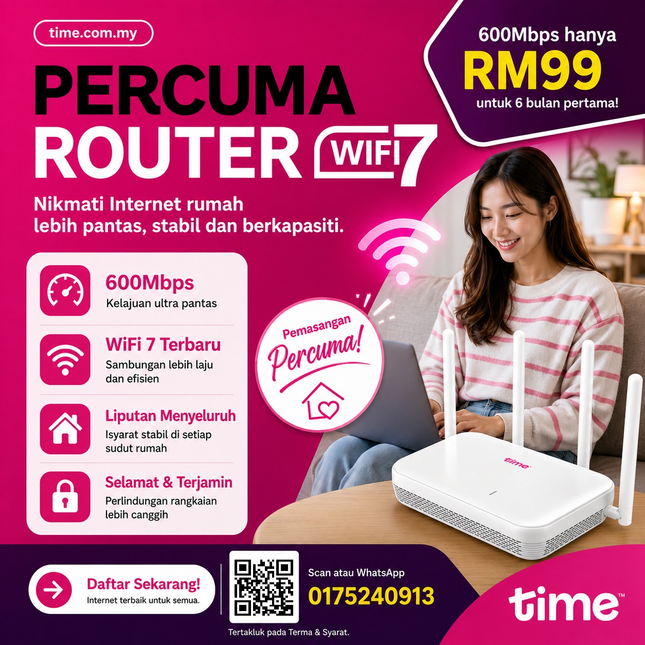 TIME FIBRE Internet Facebook ad