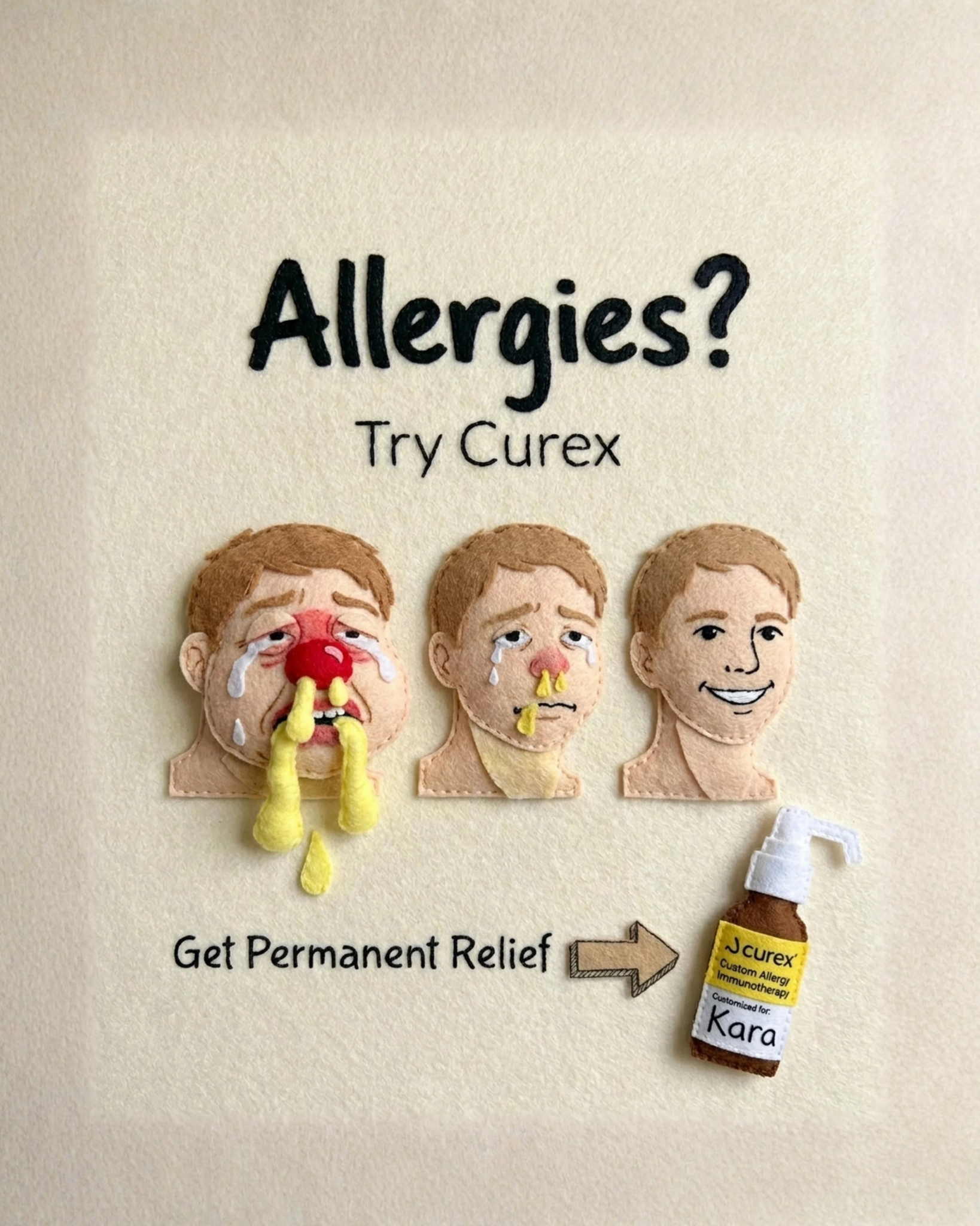 Curex Allergy Facebook ad