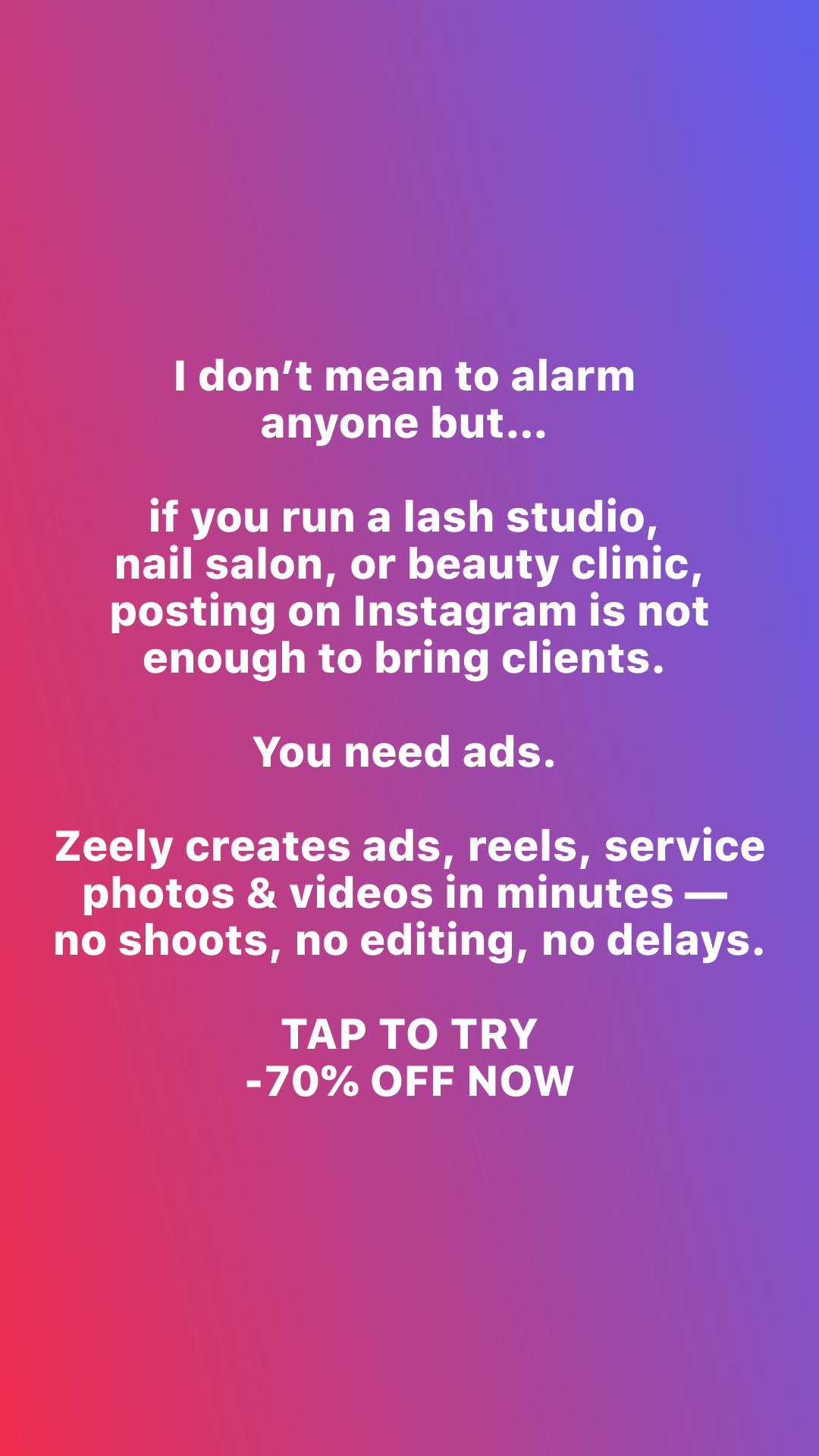 Zeely Facebook ad