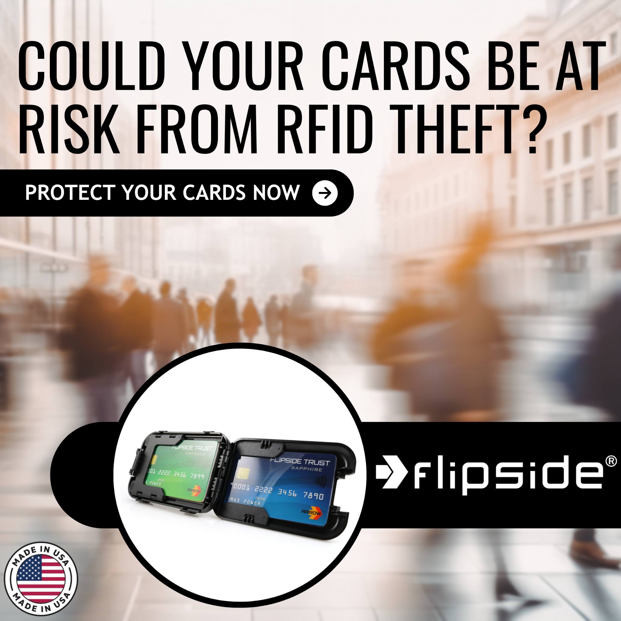 Flipside Wallet Facebook ad