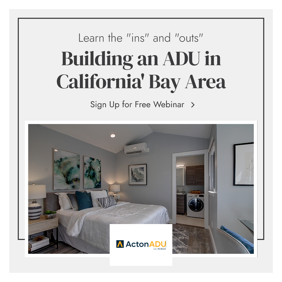 Acton ADU Facebook ad: FREE ADU Webinar
