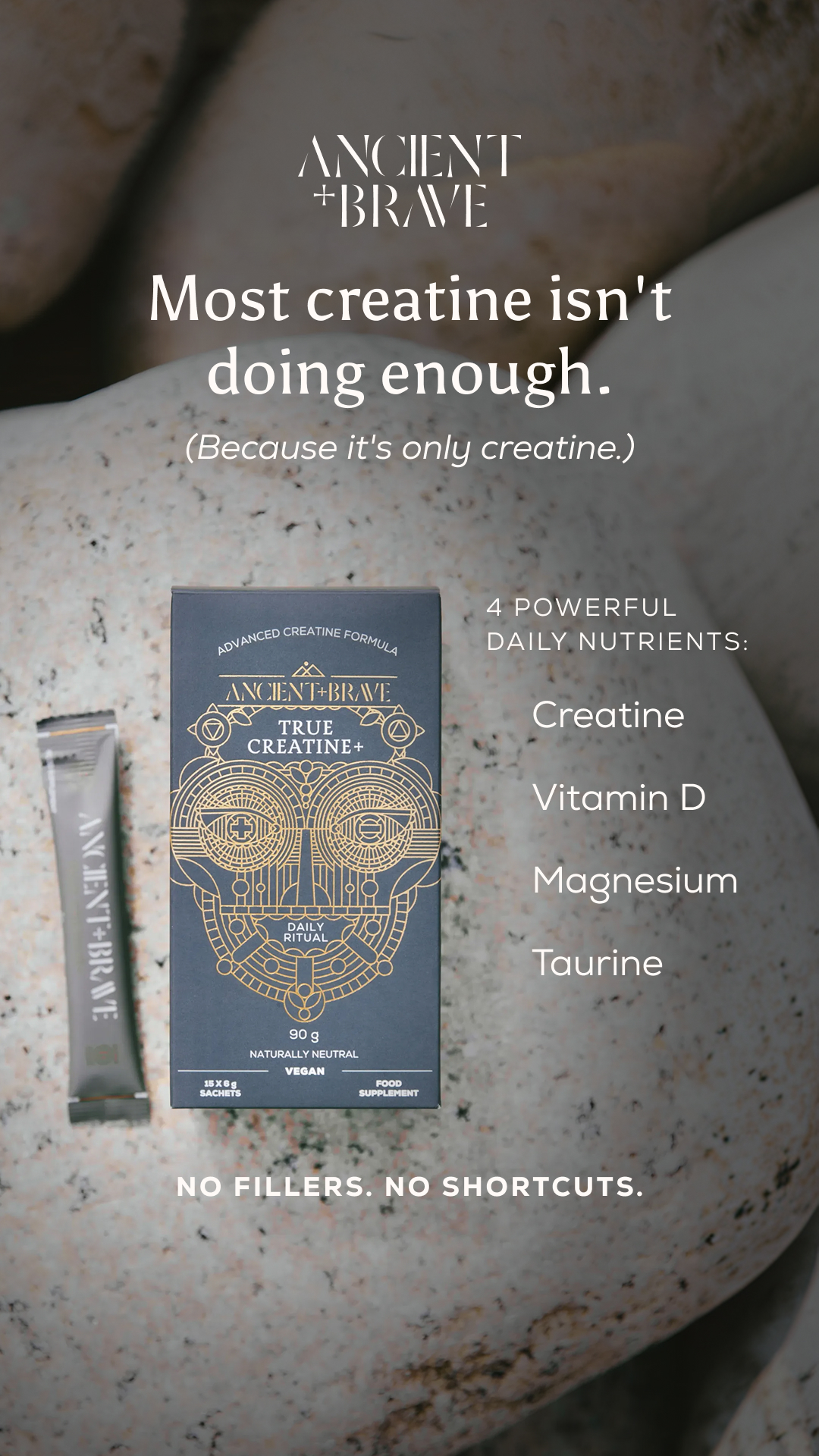 Ancient + Brave Facebook ad