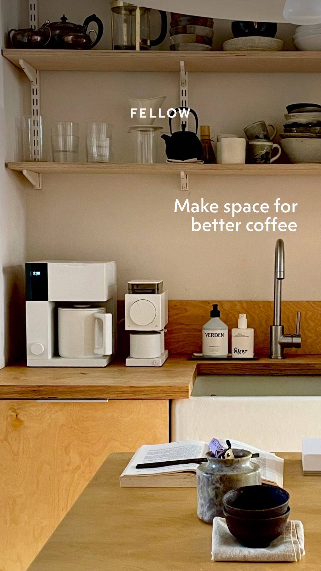 Fellow Facebook ad: Pour-over without the process