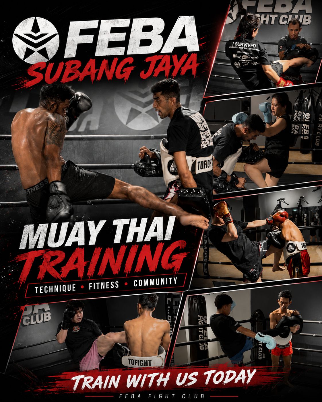 FEBA Fight Club Facebook ad: Book Subang Free Trial Now