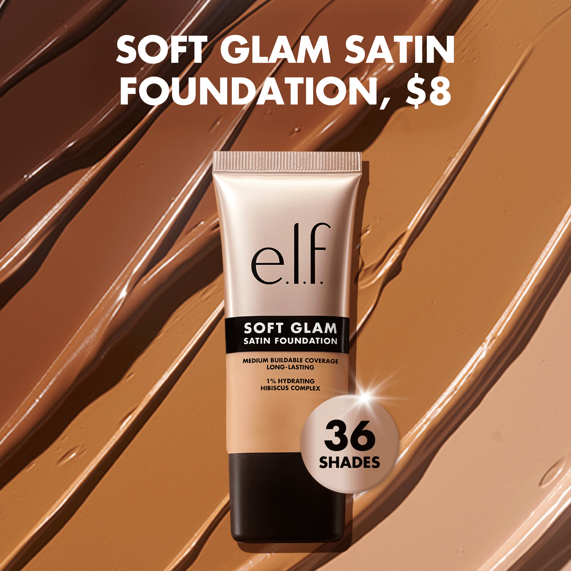 e.l.f. Cosmetics Facebook ad: Serve Soft Glam 36 shades