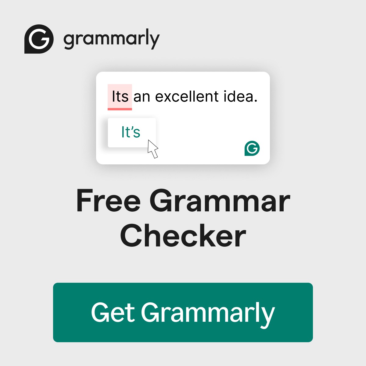 Grammarly Facebook ad