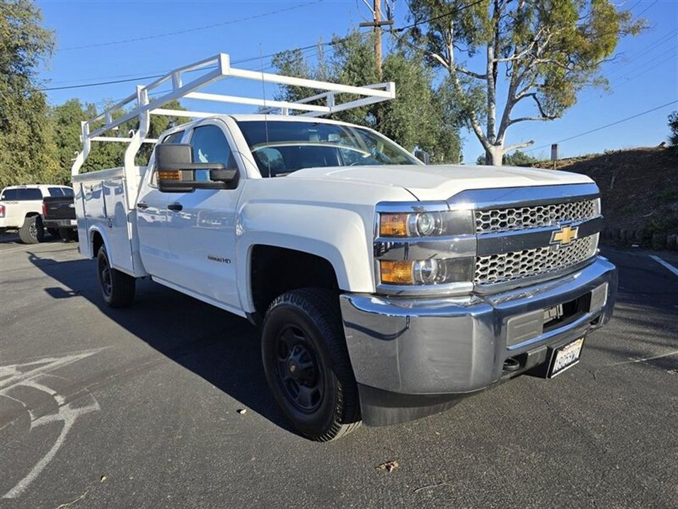 AJ Garcia Facebook ad: 2019 Chevrolet 2500HD UTILITY 6.0L GAS, 4DR,LADDER RACK!