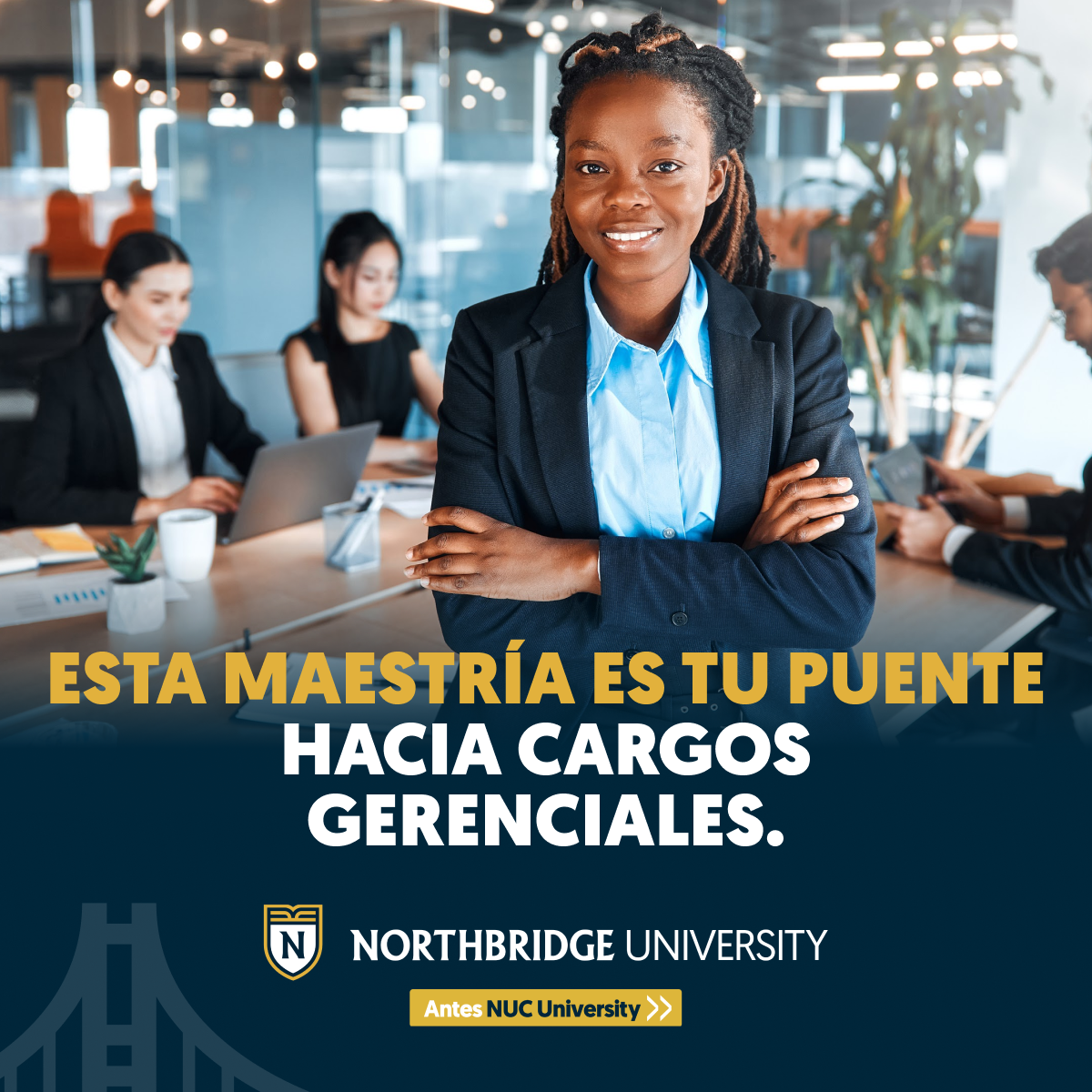 Northbridge University Facebook ad: Matricúlate hoy en Northbridge.