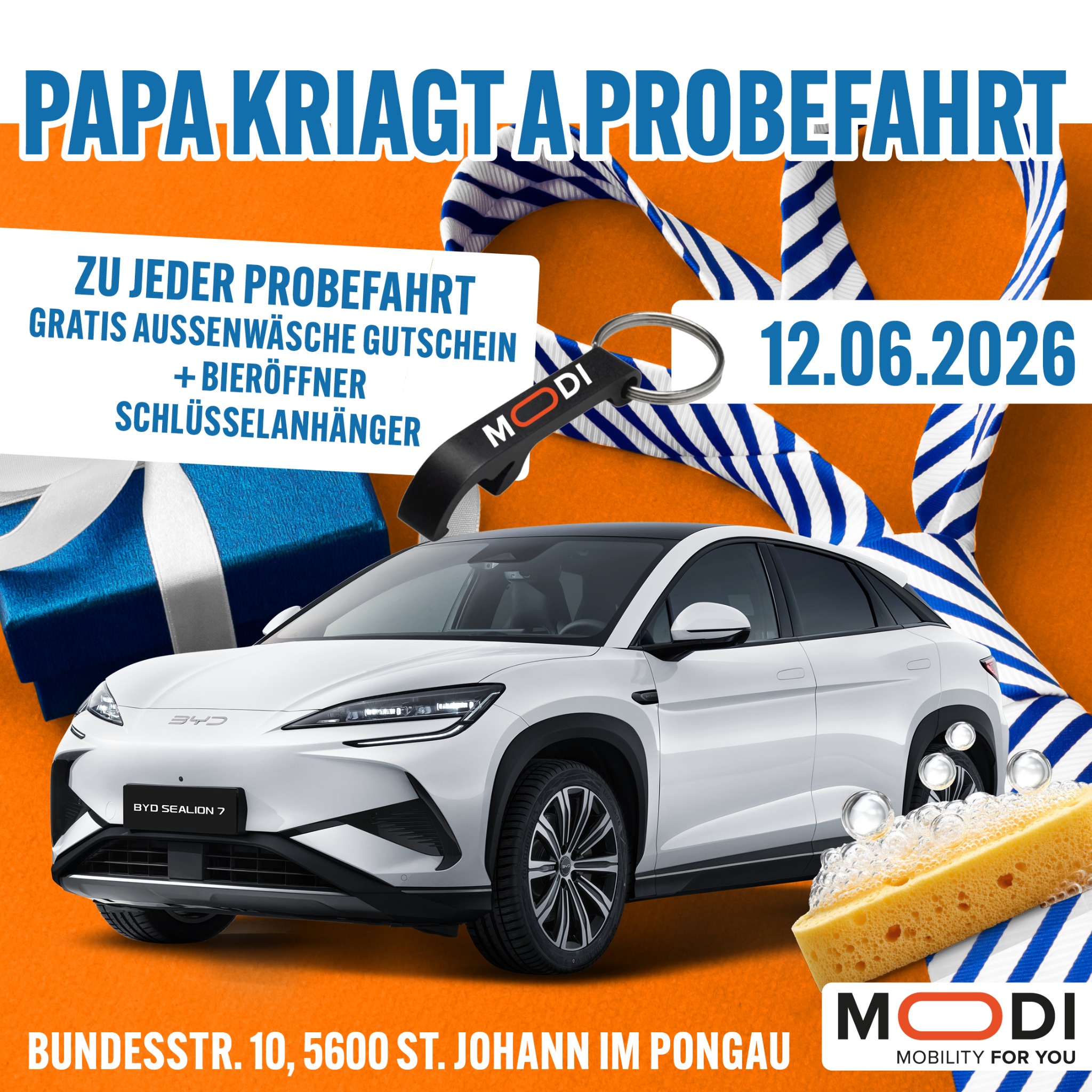 Auto Pirnbacher Moodi Facebook ad: Für die besten Papas gibt's mehr als nur…