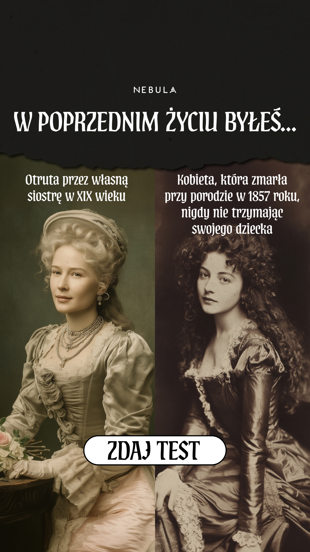 Nebula: Past Life Power Reading Facebook ad: Zrób test -->