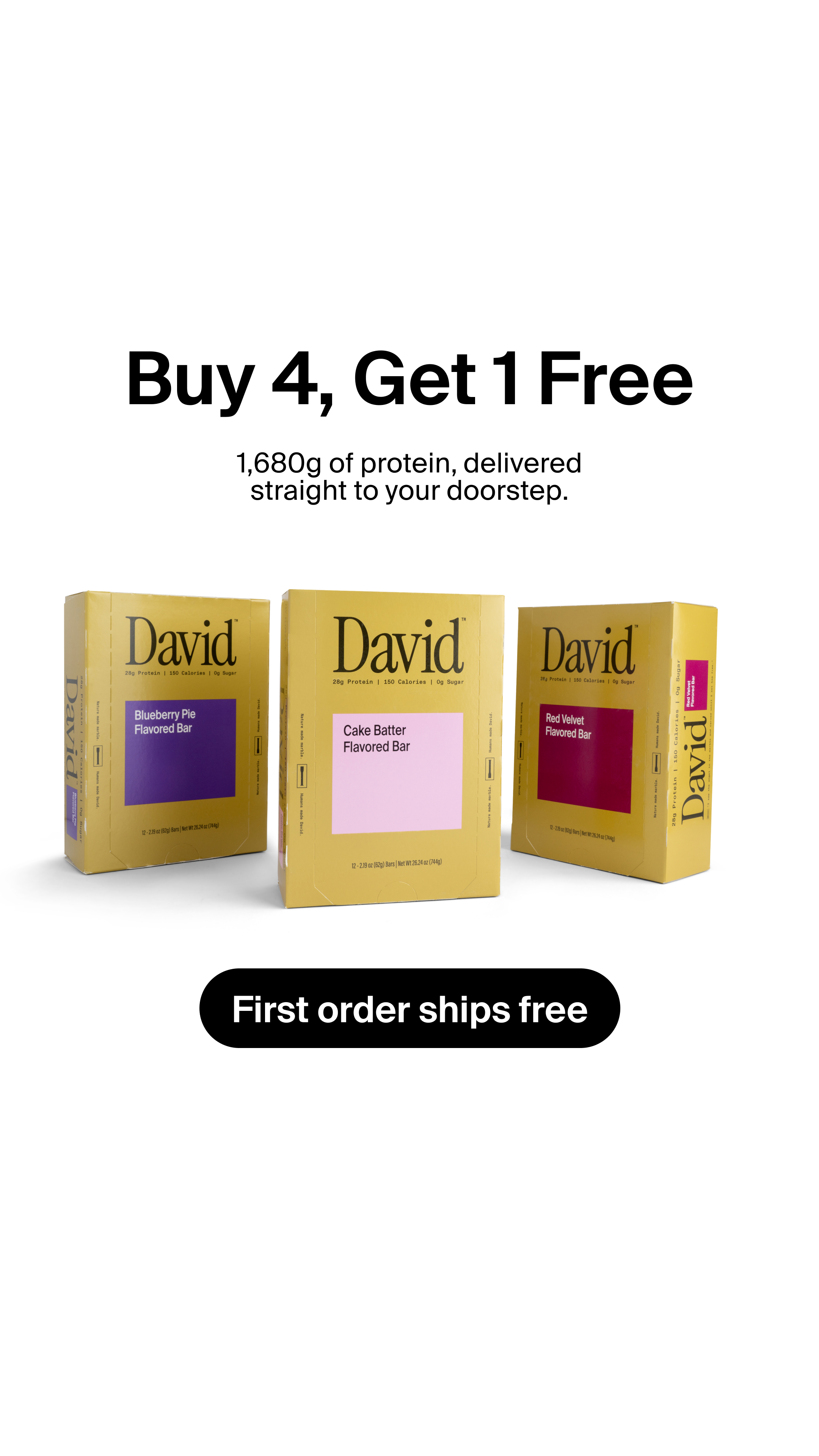 David Protein Facebook ad