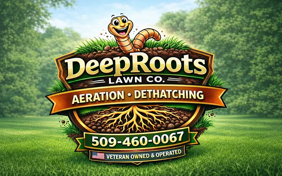 DeepRoots Lawn Co. Facebook ad: Tri-Cities Lawns Are Waking Up, Is Yours Ready?