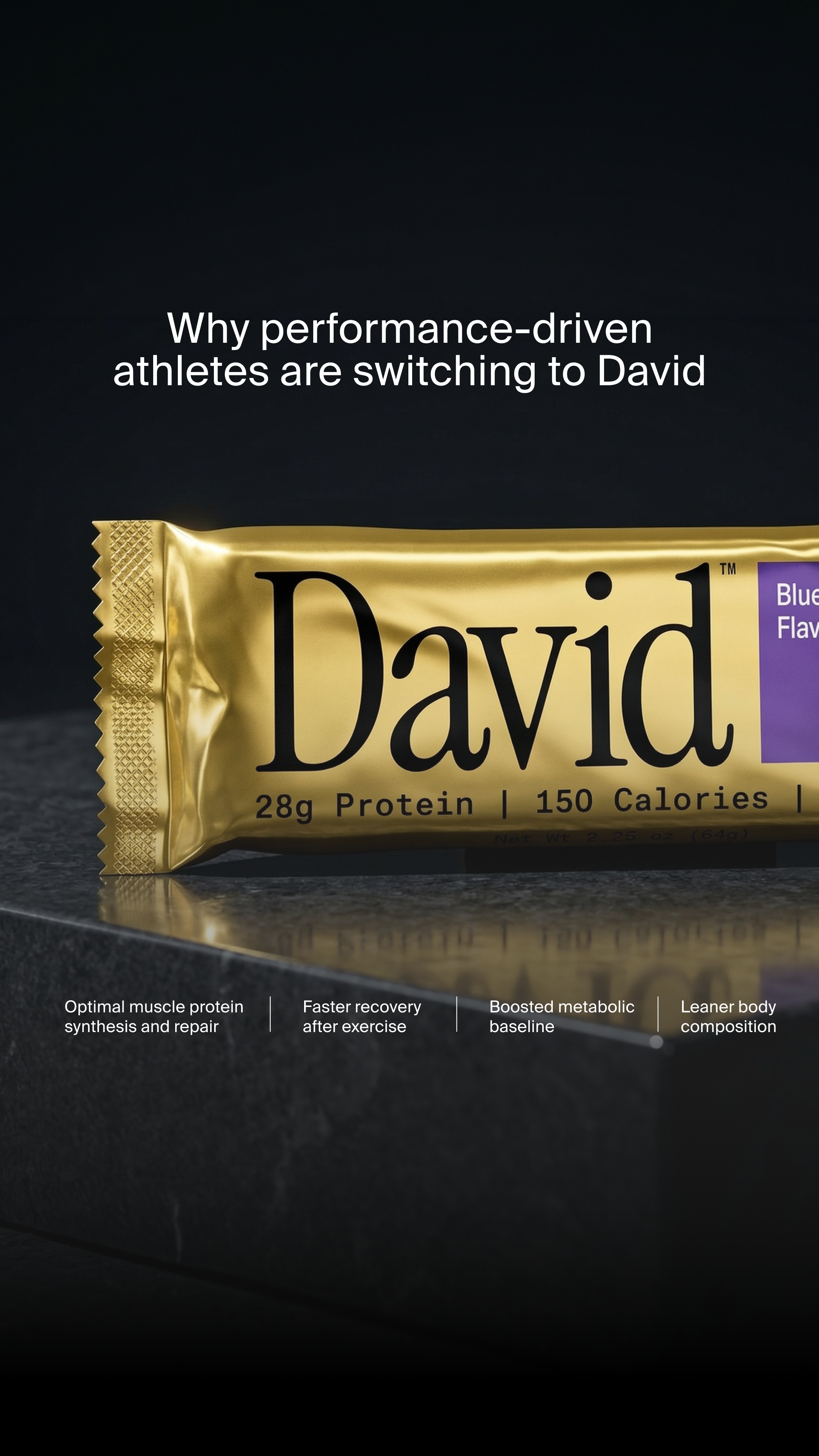 David Protein Facebook ad