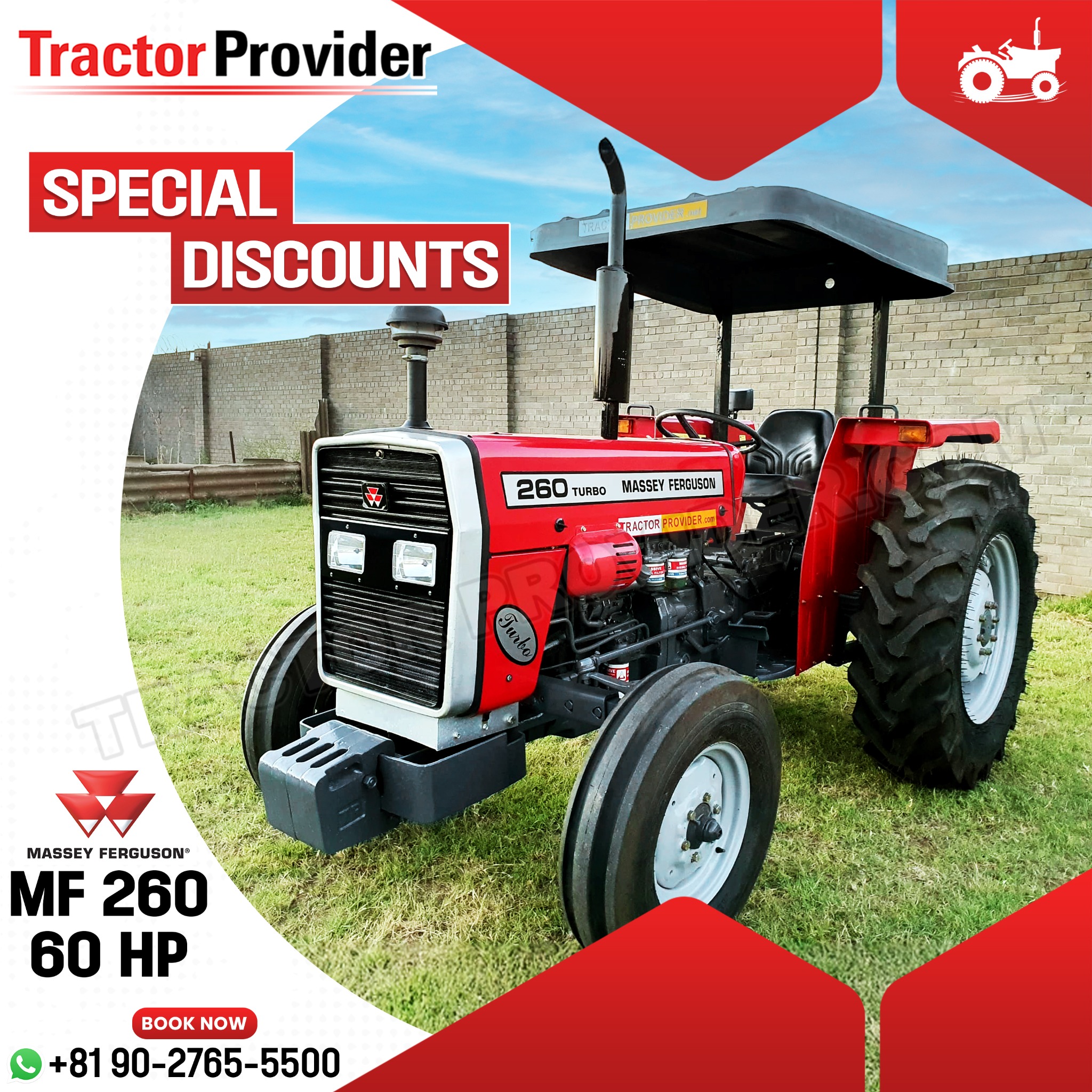 Tractor Provider Co. Ltd Facebook ad: Special Discounts! Limited Time Offer.