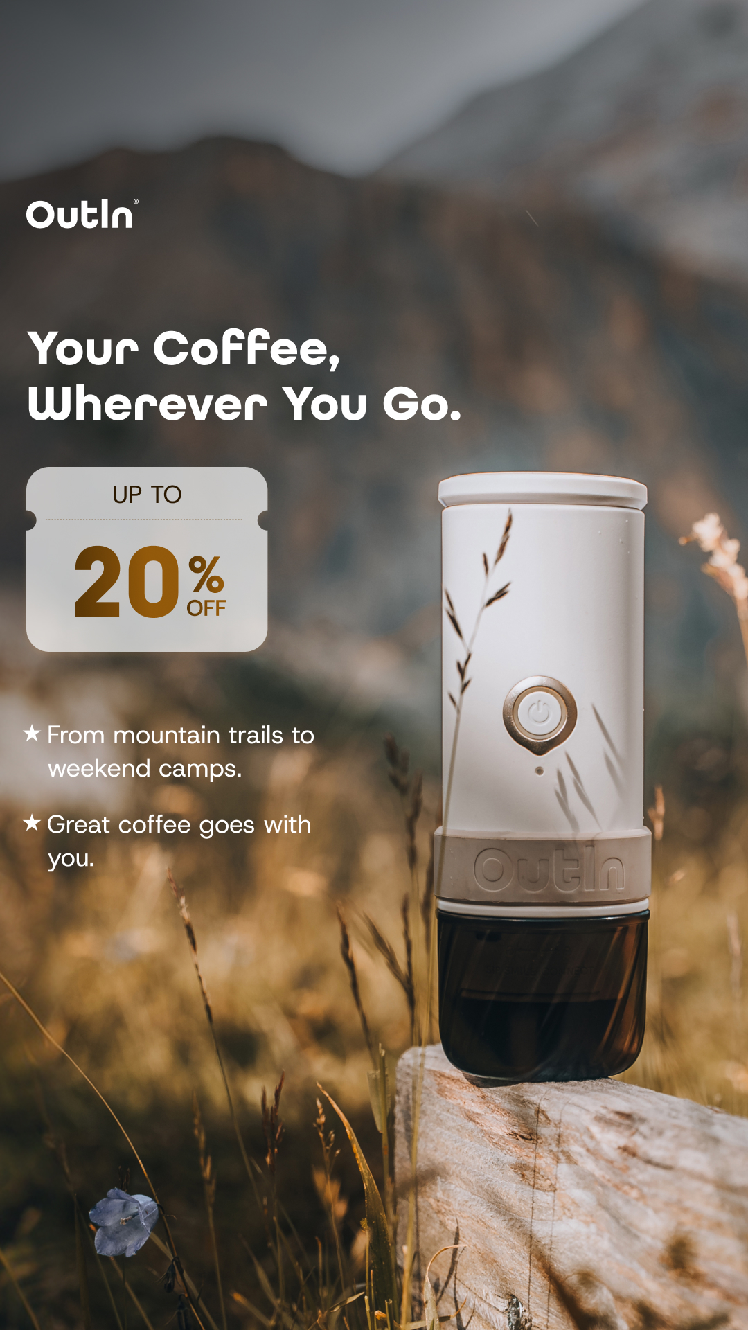Outin Portable Electric Espresso Machine Facebook ad