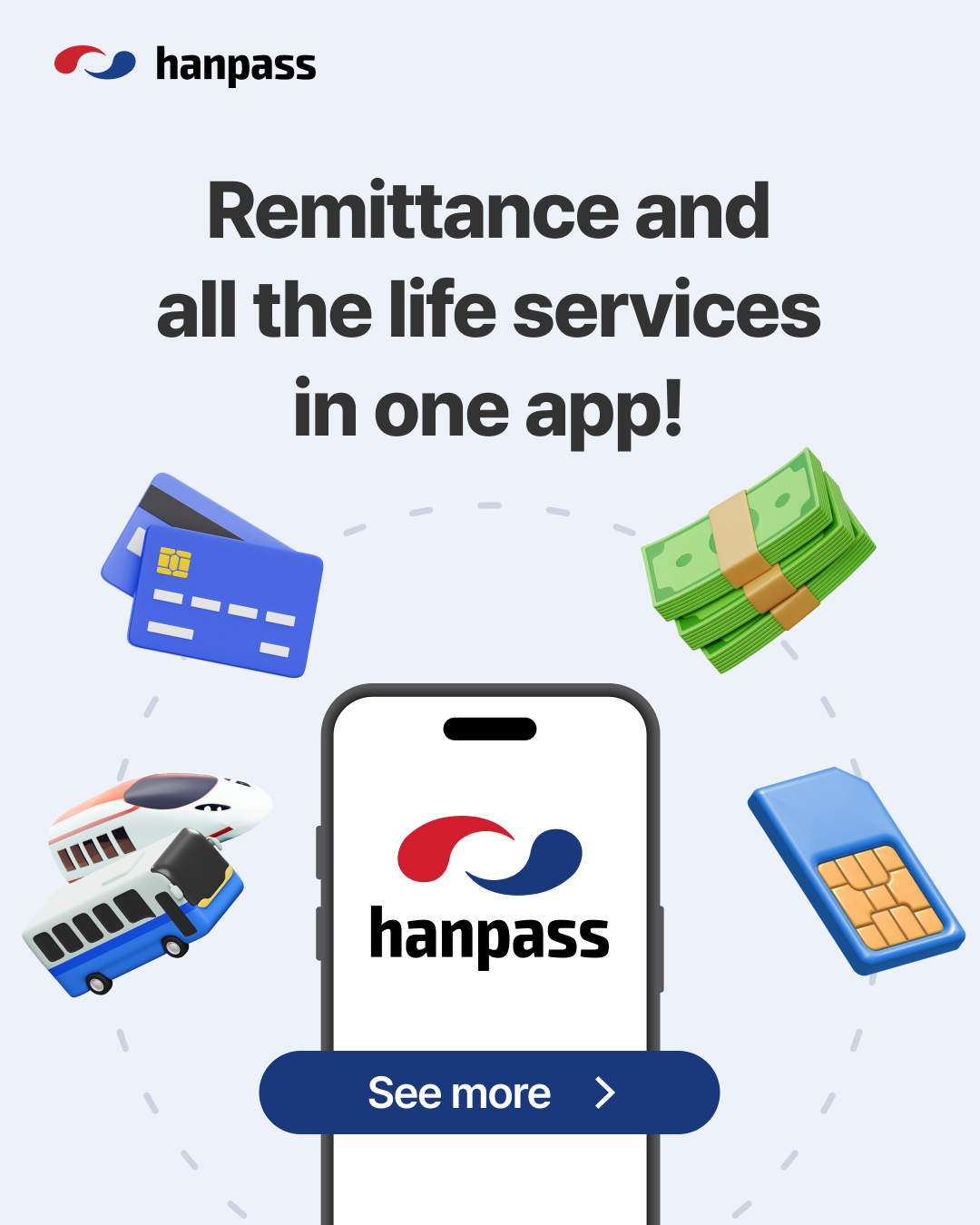 HANPASS Remittance Philippines Facebook ad: Send Money Easily