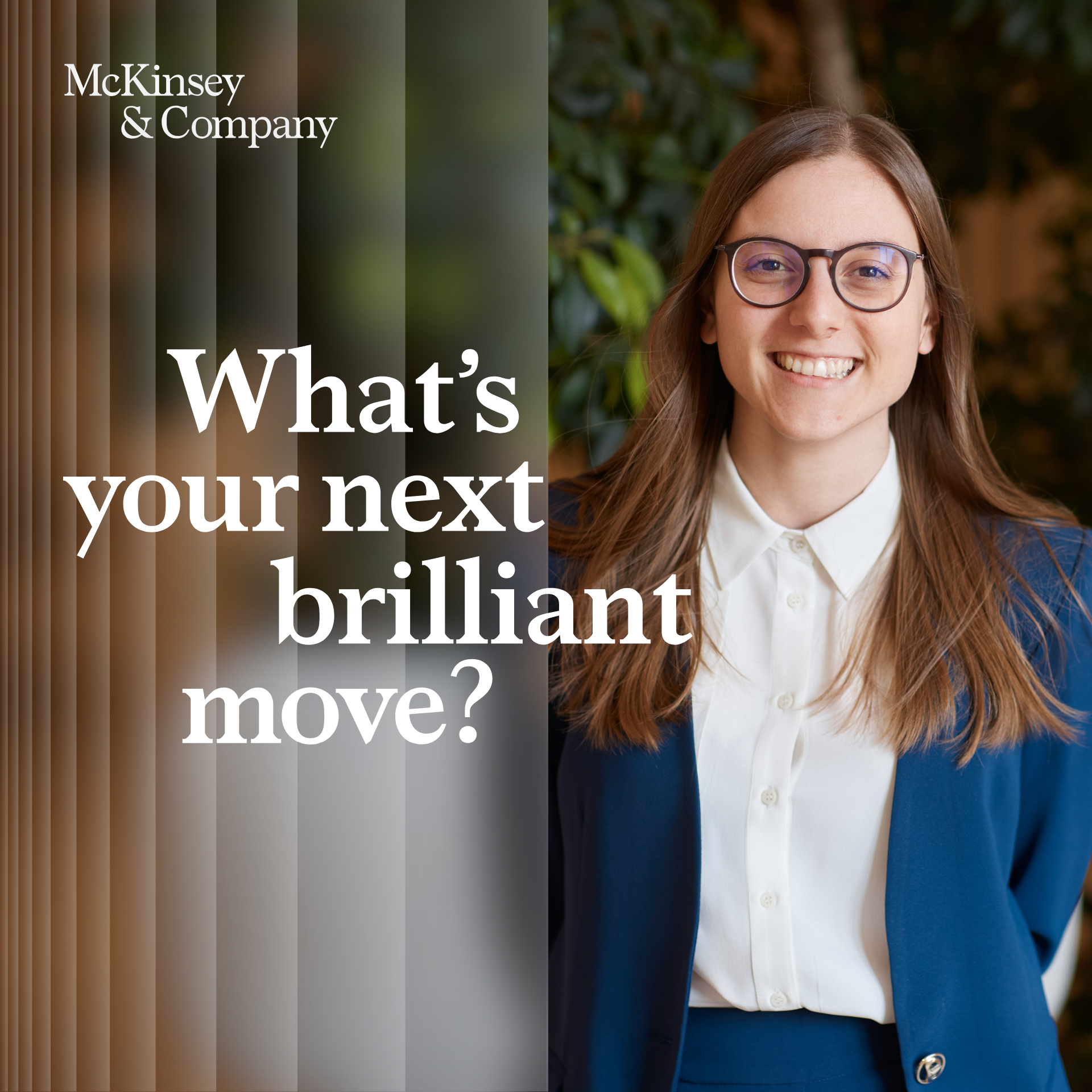 Real life at McKinsey Facebook ad: The classroom after college