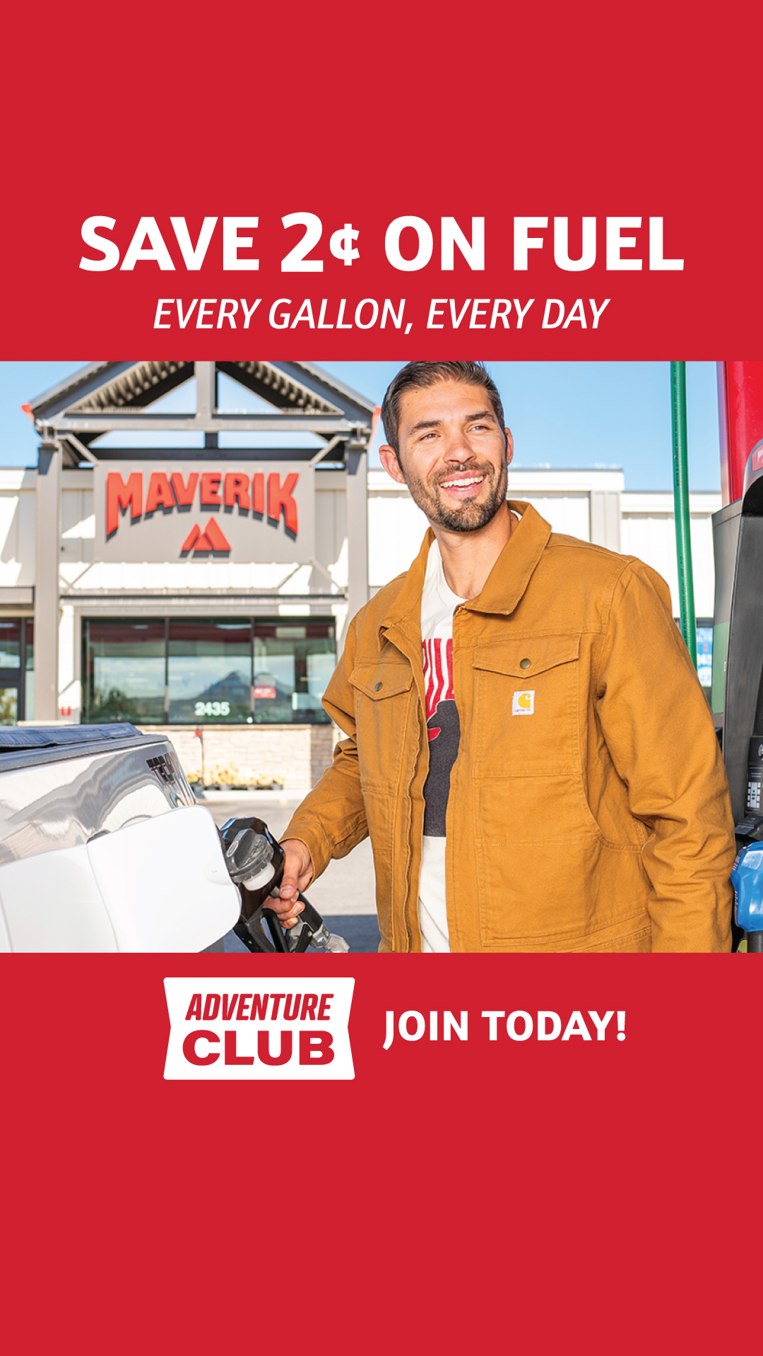 Maverik Adventure's First Stop Facebook ad