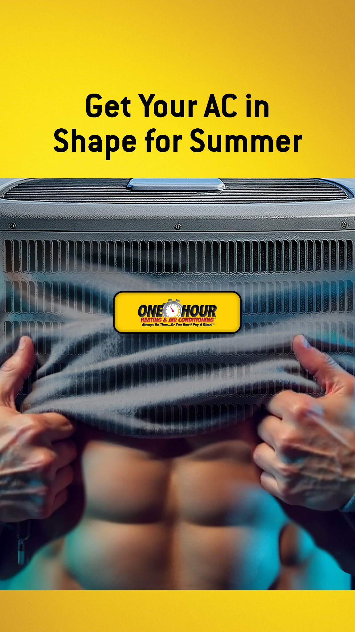 One Hour Heating and Air Conditioning Facebook ad