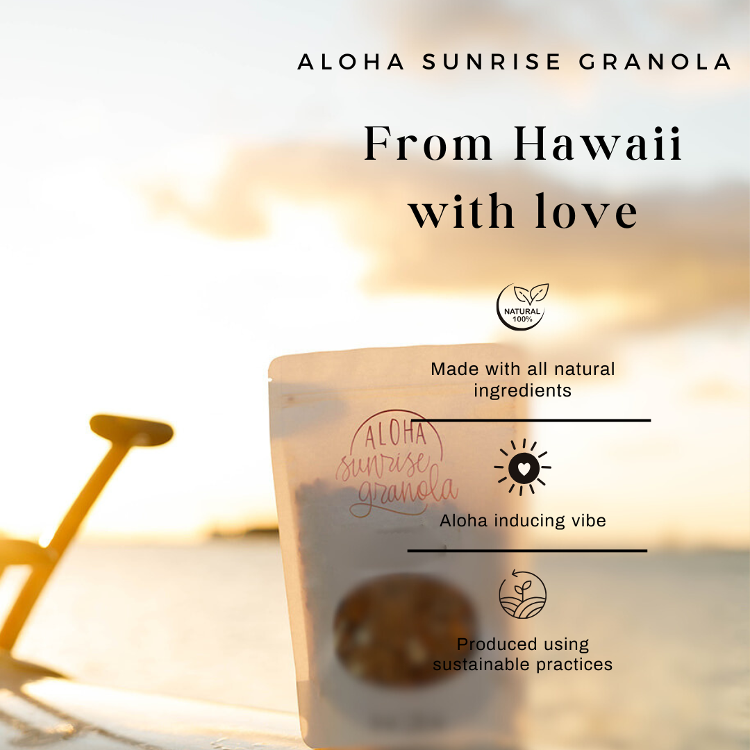 Aloha Sunrise Granola Facebook ad: Aloha in every bite