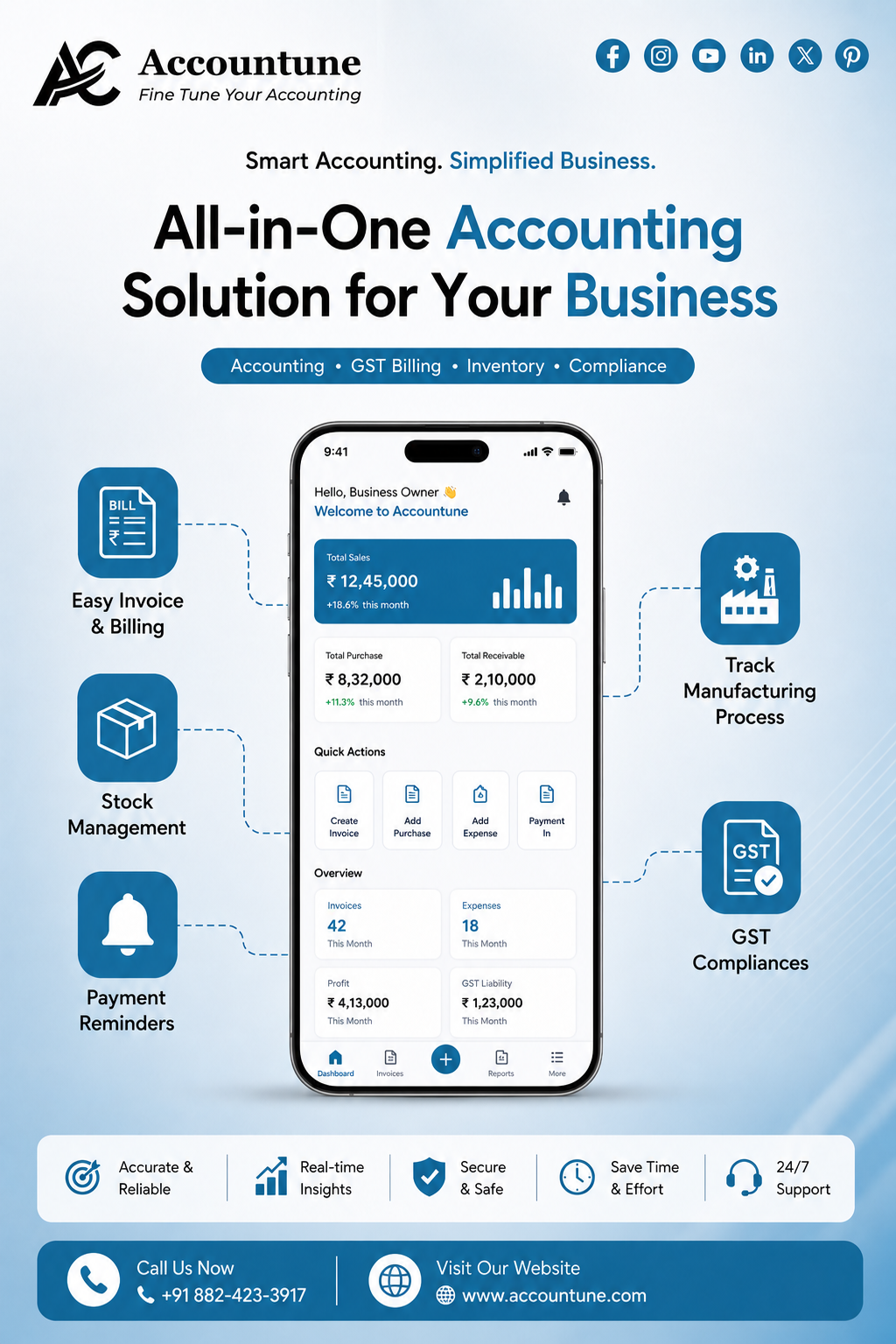 Accountune - Smart Accounting & Invoicing App Facebook ad
