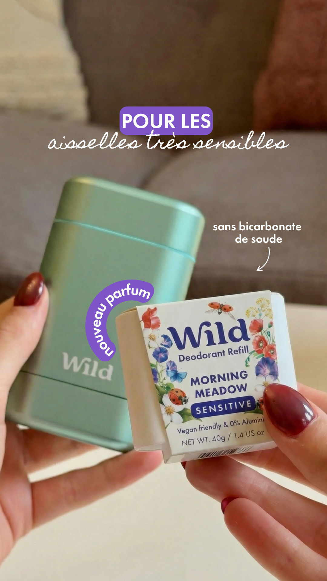 Wild Facebook ad: 24h de fraîcheur, en pleine floraison