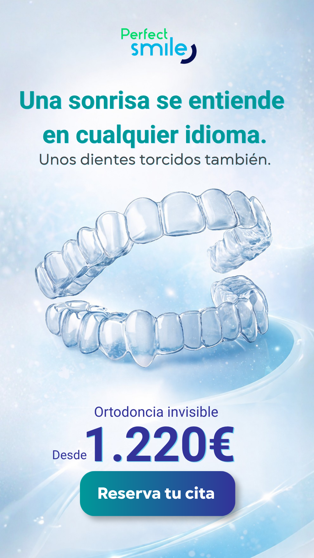 Perfect Smile Facebook ad: ¡Alinea tu sonrisa en solo 6 meses!