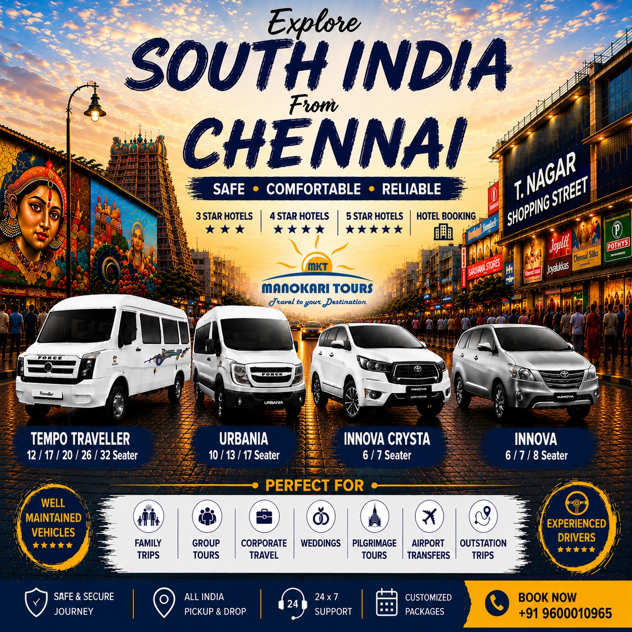 Manokari Tours Facebook ad: Discover the best of South India with customized…