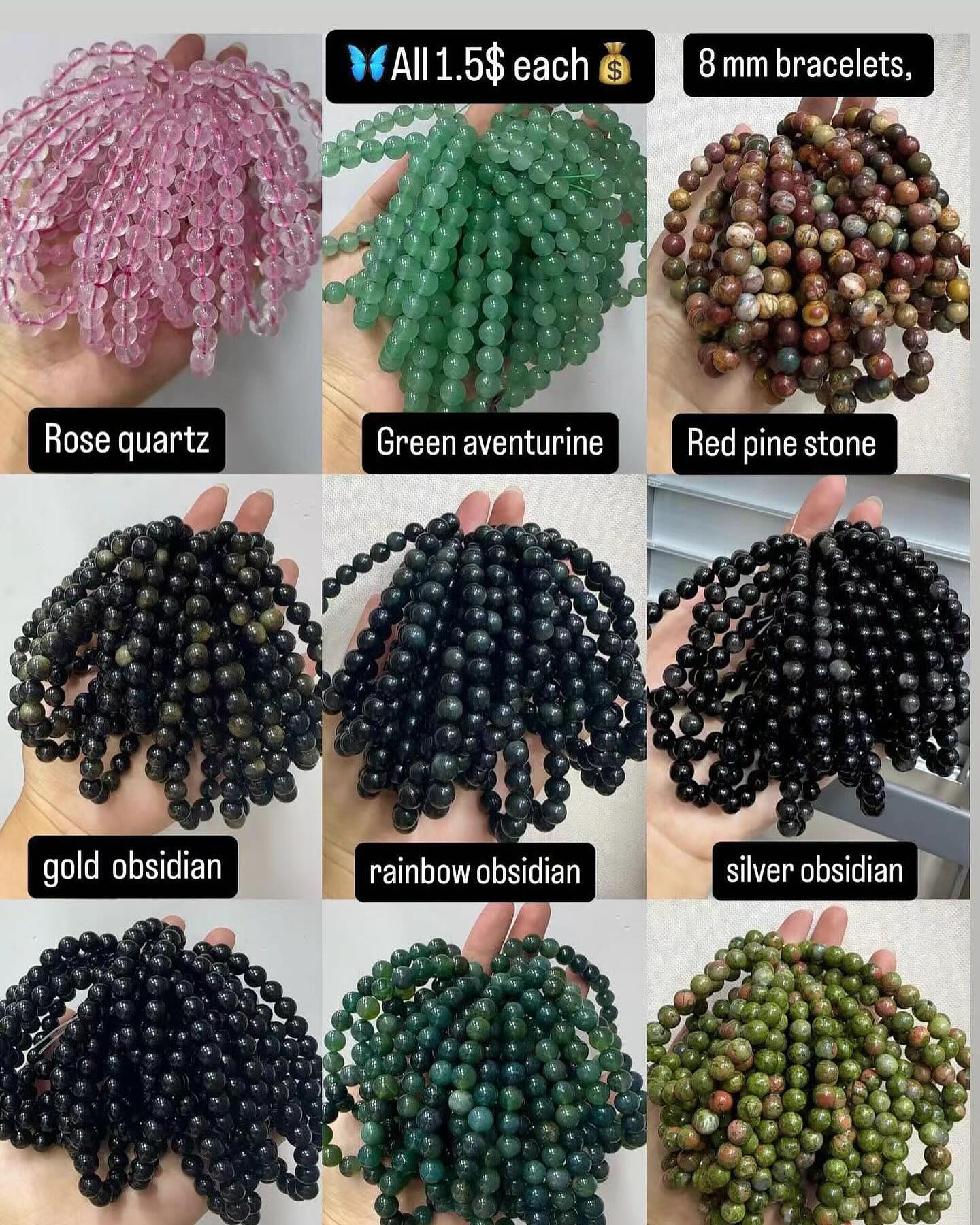 i_am_alansmith Facebook ad: For sale good quality 8 mm bracelets!