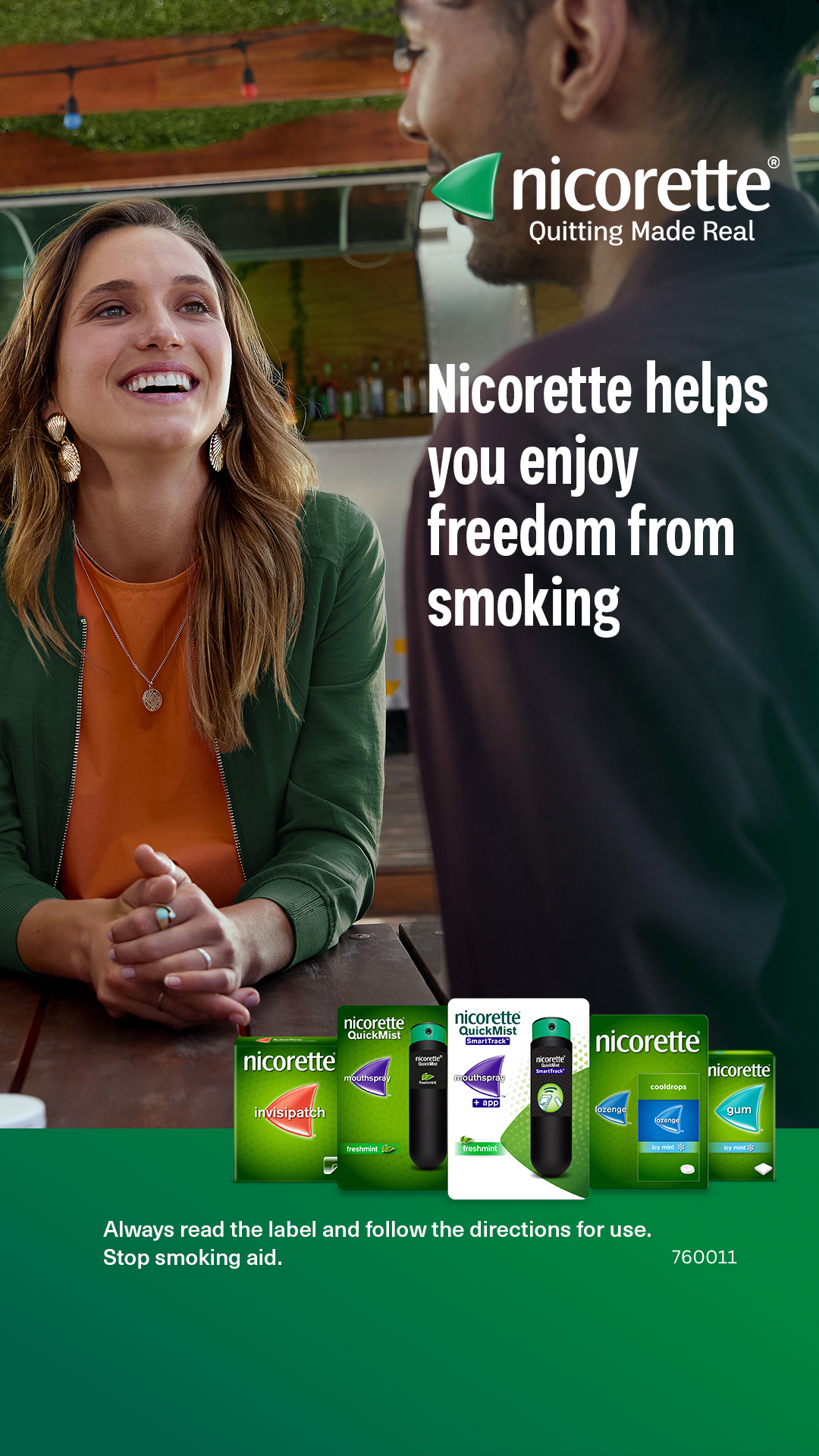 Nicorette ANZ Facebook ad: Start your quit smoking journey with Nicorette!