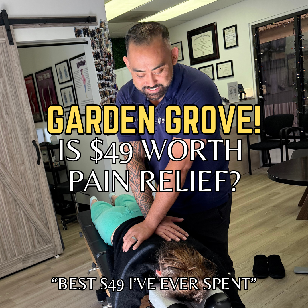 Groundwork Chiropractic Facebook ad: $49 HOLISTIC REJUVENATION SESSION IN GARDEN GROVE